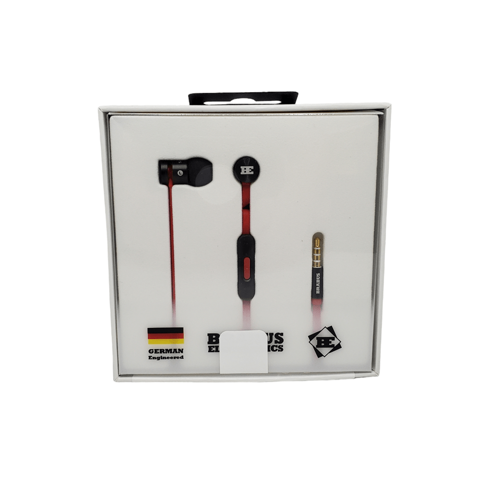Brabus Electronics Wired Earphones with Deep Bass and Crystal Clear Audio