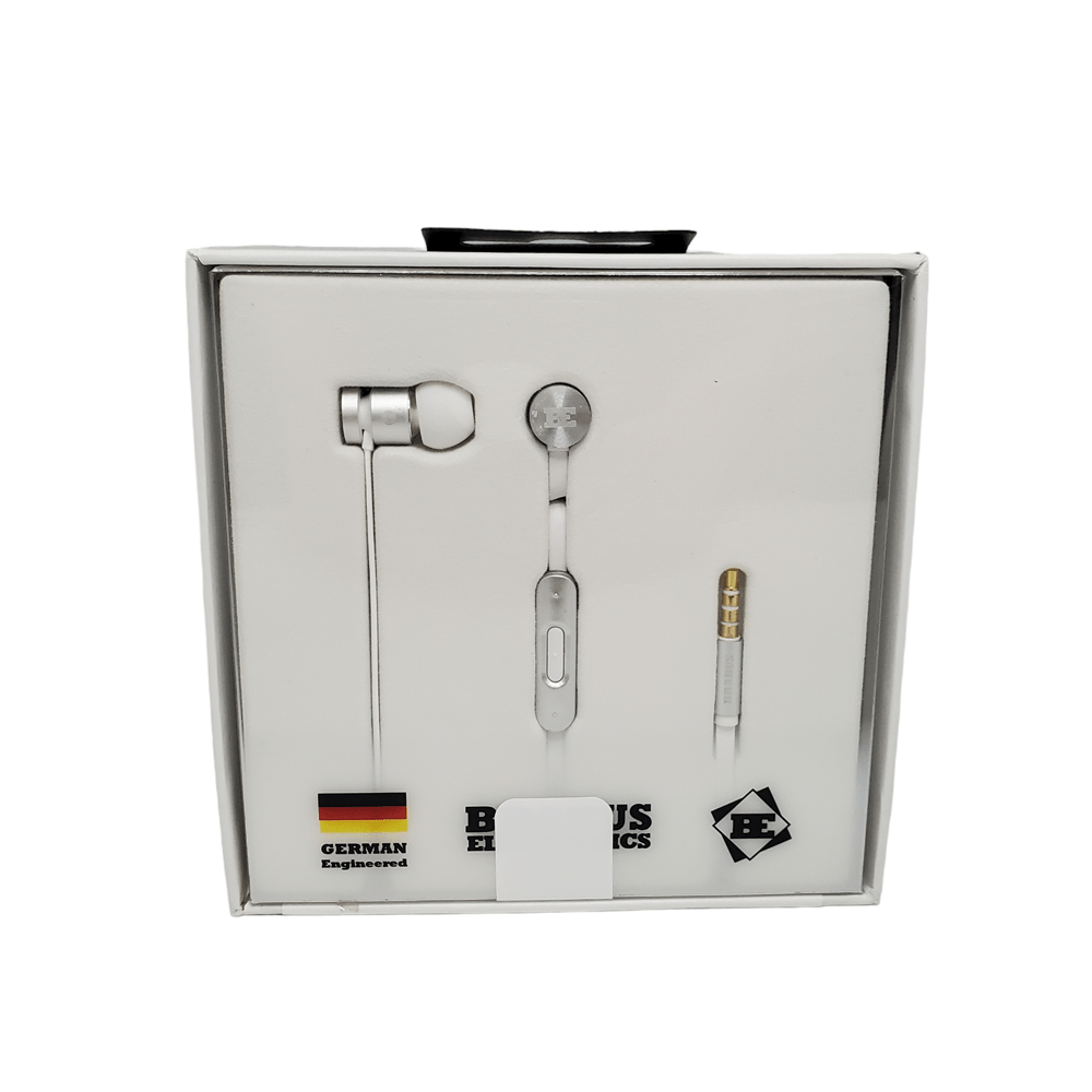 Brabus Electronics Wired Earphones with Deep Bass and Crystal Clear Audio