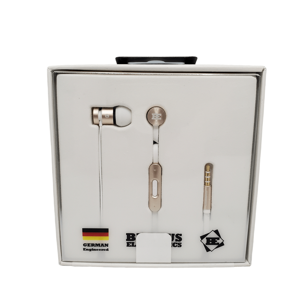 Brabus Electronics Wired Earphones with Deep Bass and Crystal Clear Audio