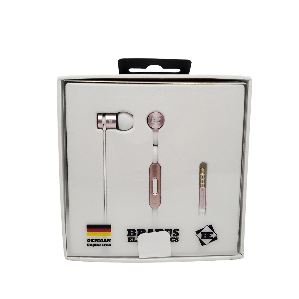 Brabus Electronics Wired Earphones with Deep Bass and Crystal Clear Audio
