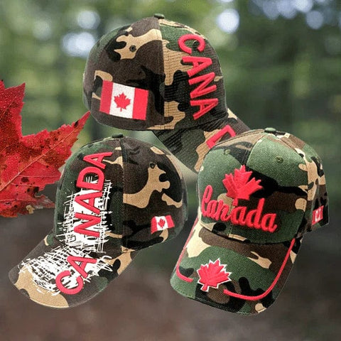Limited Edition Camo Valiant Maple Leaf Stitched & Embroidered Baseball Cap