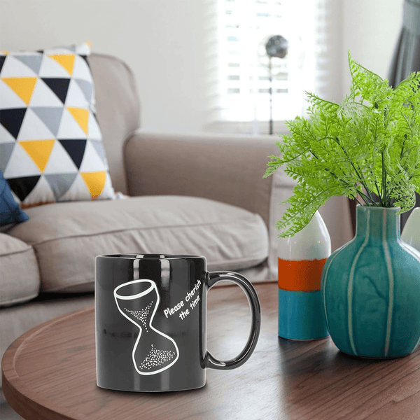 "PLEASE CHERISH THE TIME" COLOR CHANGING COFFEE MUG