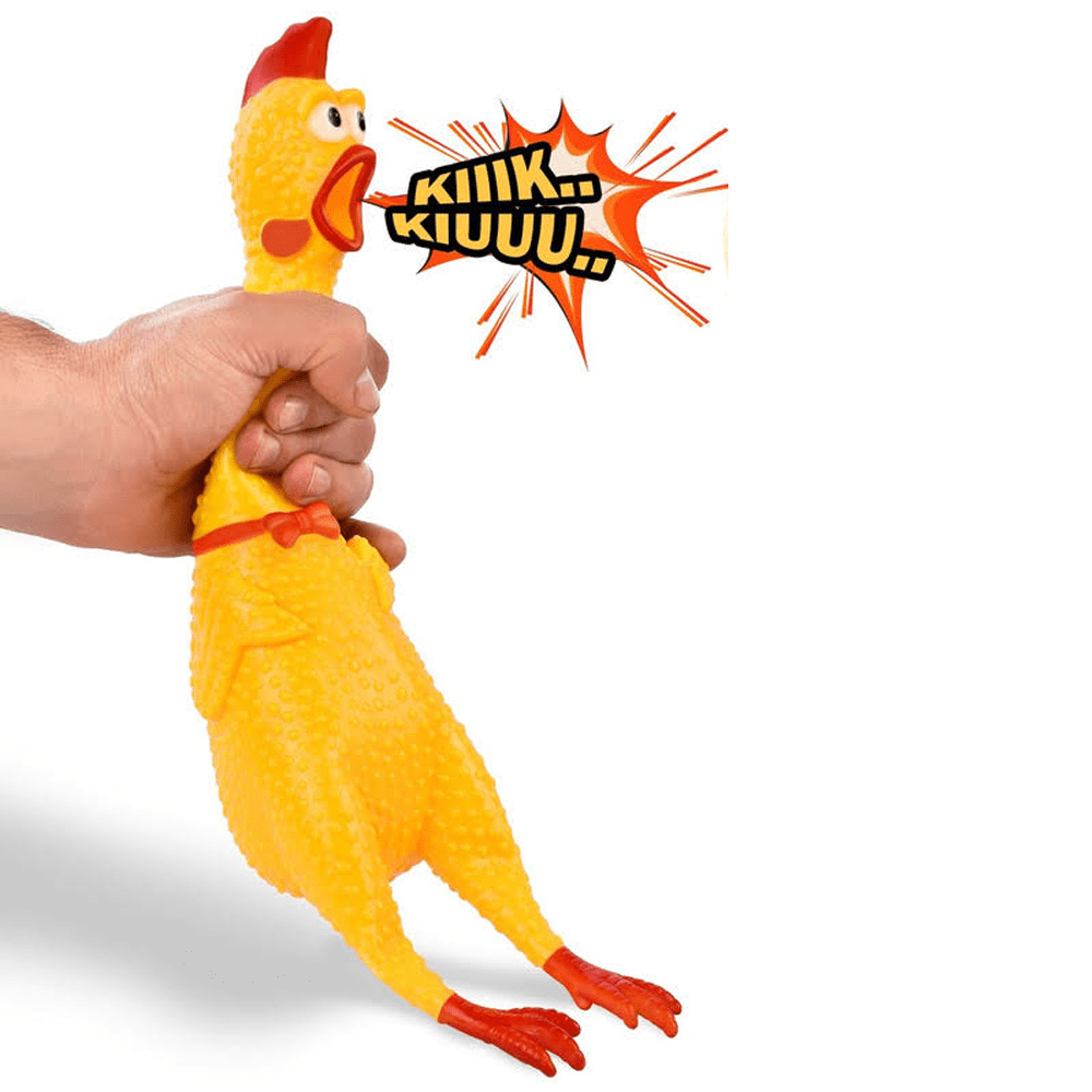 3 Pack Screeching Chicken Toys