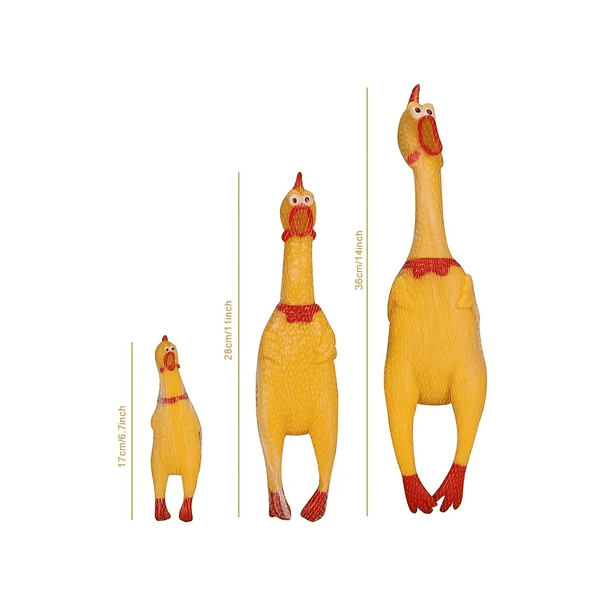 3 Pack Screeching Chicken Toys