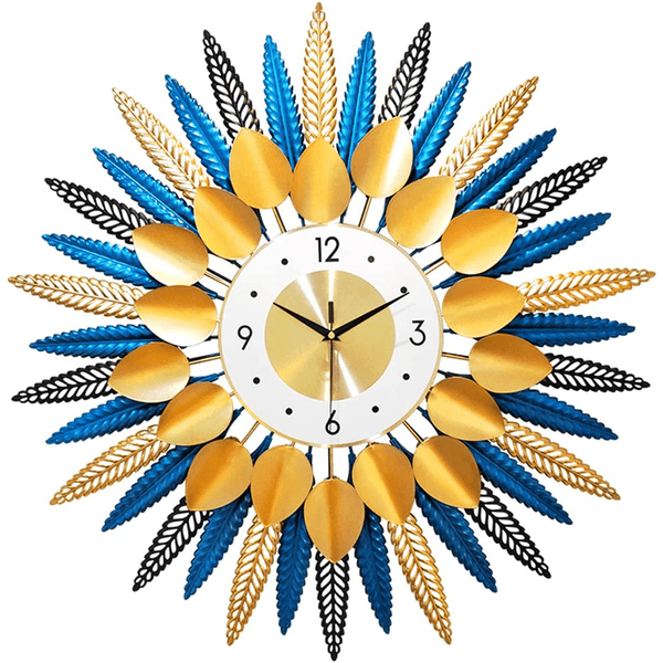 Starburst Creative Luxurious Designed 3D Metal Wall Clock