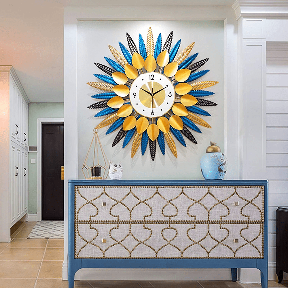 Starburst Creative Luxurious Designed 3D Metal Wall Clock