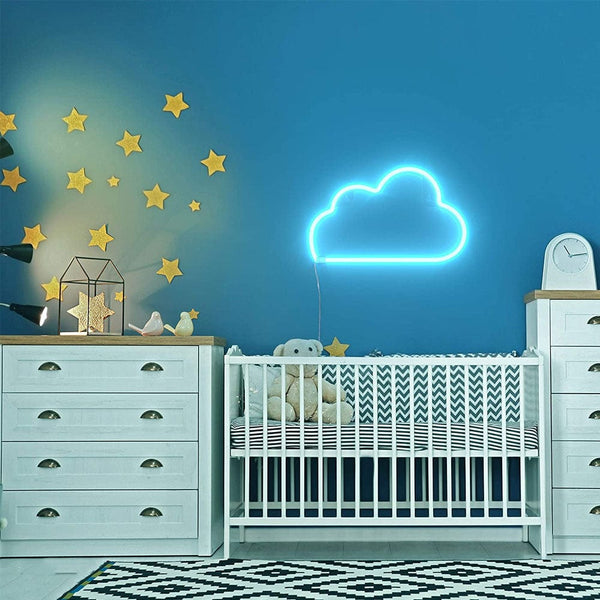 Blue Cloud Neon LED Wall Light