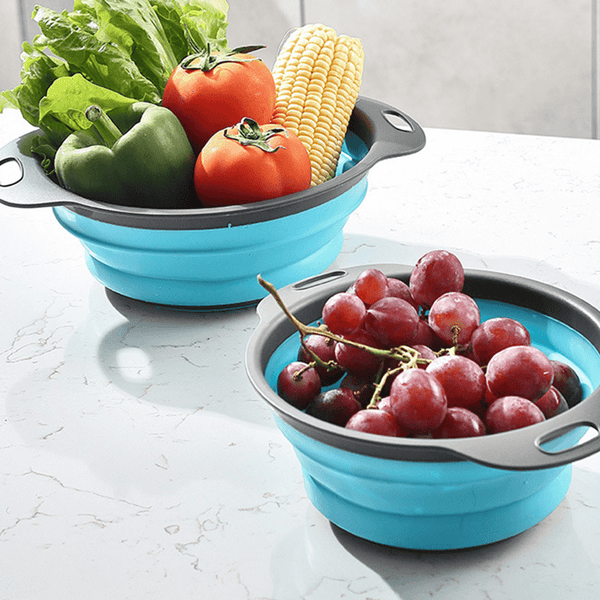 2 Pieces Collapsible Colanders