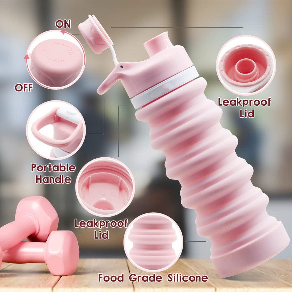 18 oz BPA-Free Collapsible Water Bottles