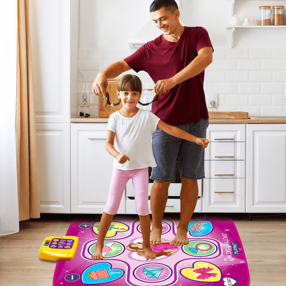Light Up Musical Dance Mat For Kids 3-12 Years Old with 6 Game Modes