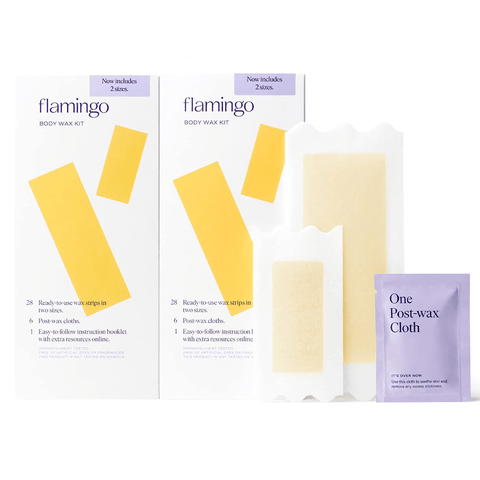 4 Pack Flamingo Limited Edition Body Wax Kit - Smooth and Carefree Hair Removal Experience