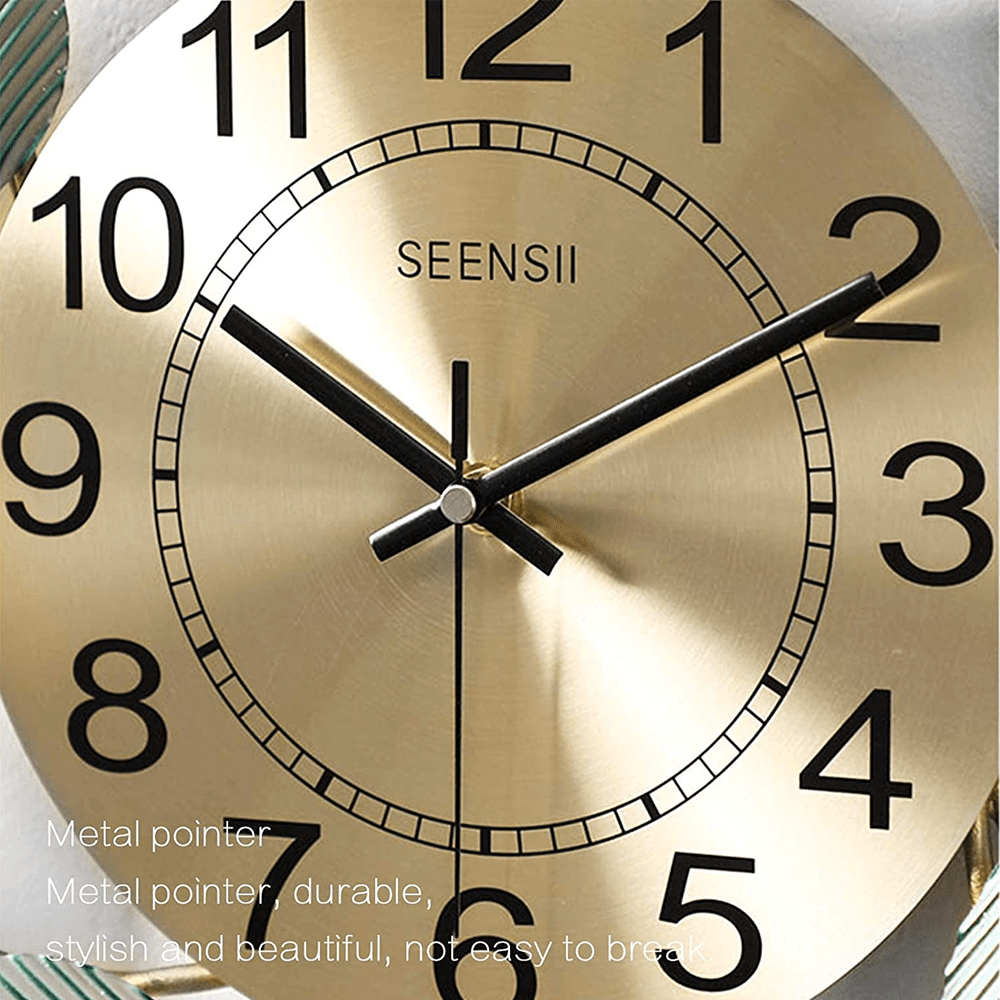 Wrought Iron Gingko Leaf Motif Mural Wall Clock