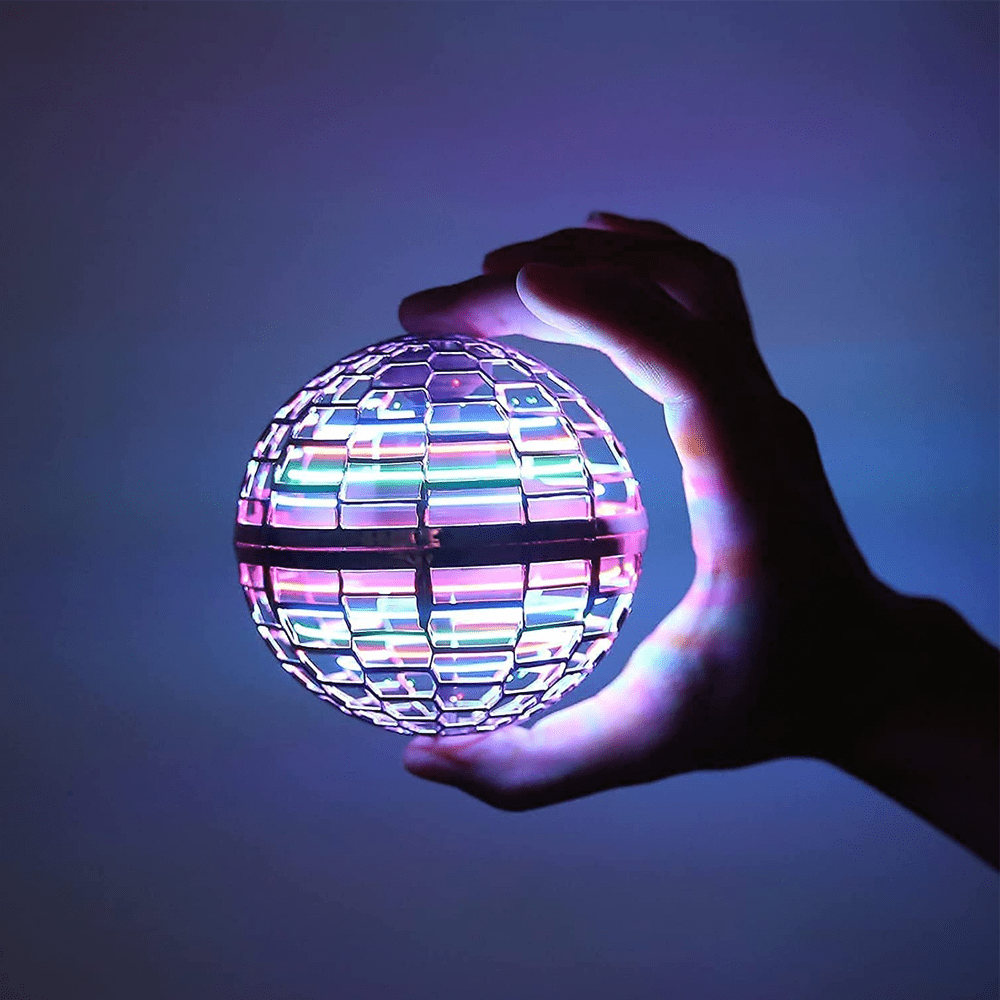 Gyro Sphere Flying Spinners with Dynamic RGB Light