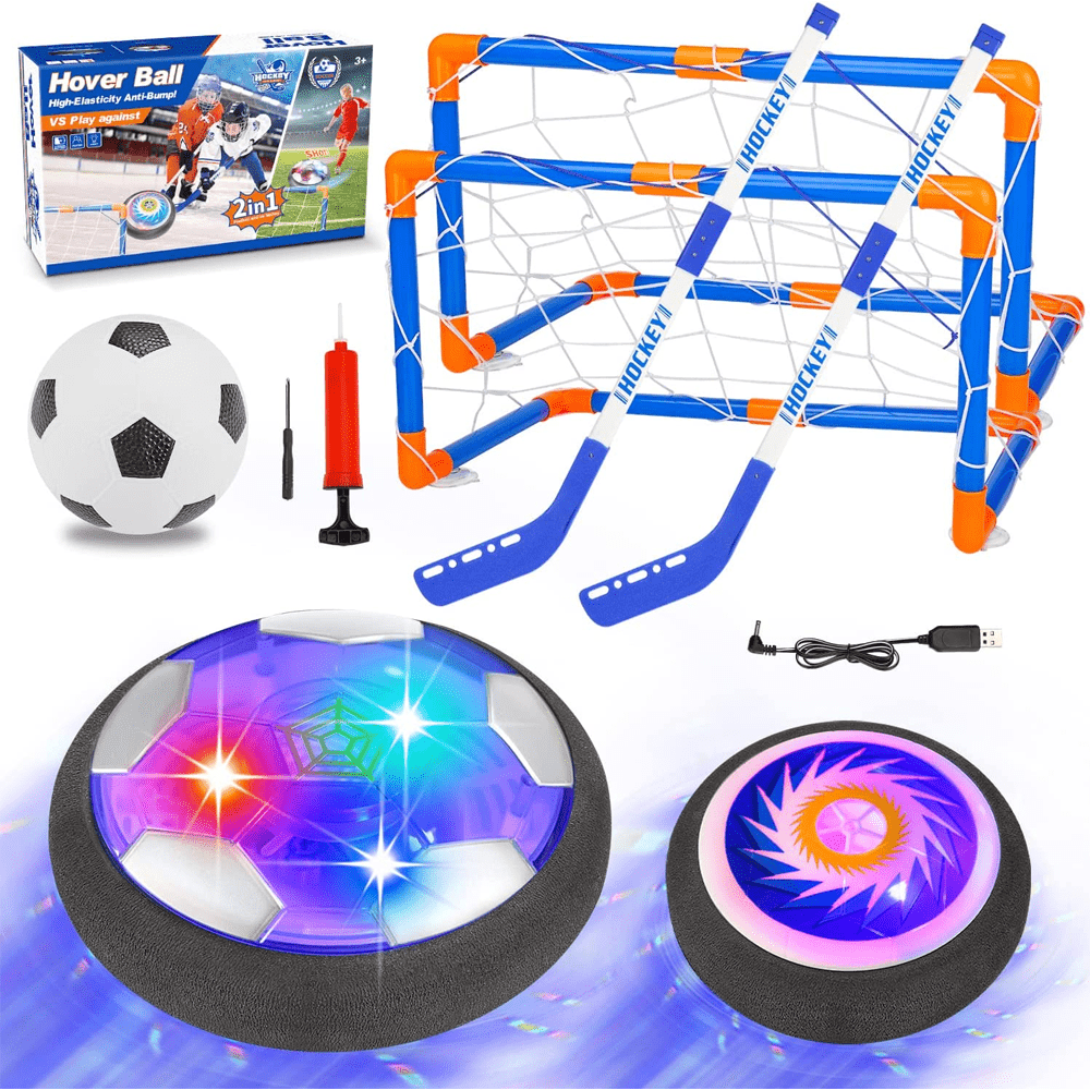 Hover Football and Ice Hockey Set