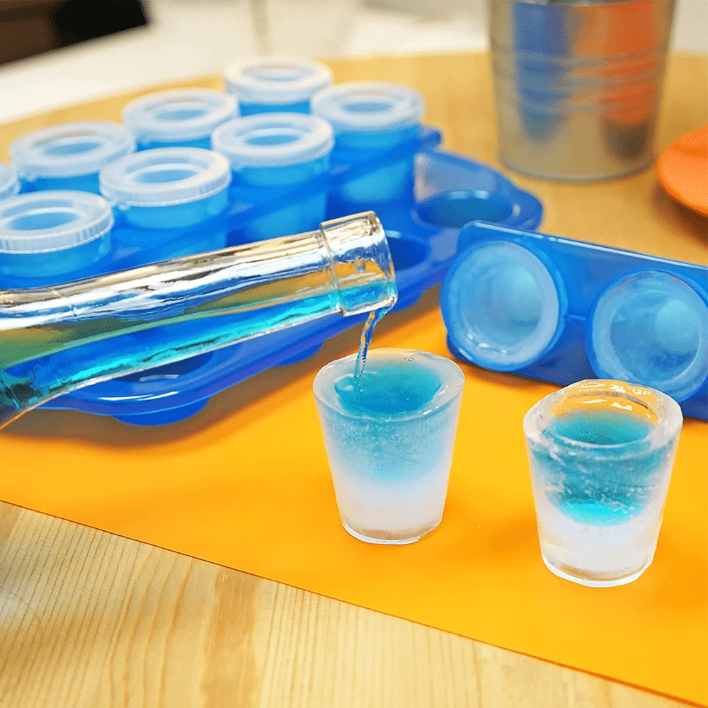 Frosty Shot Glass Ice Tray Set