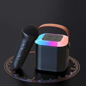 PORTABLE MULTIFUNCTIONAL WIRELESS MINI KARAOKE MACHINE WITH STEREO SOUND AND RGB LIGHT