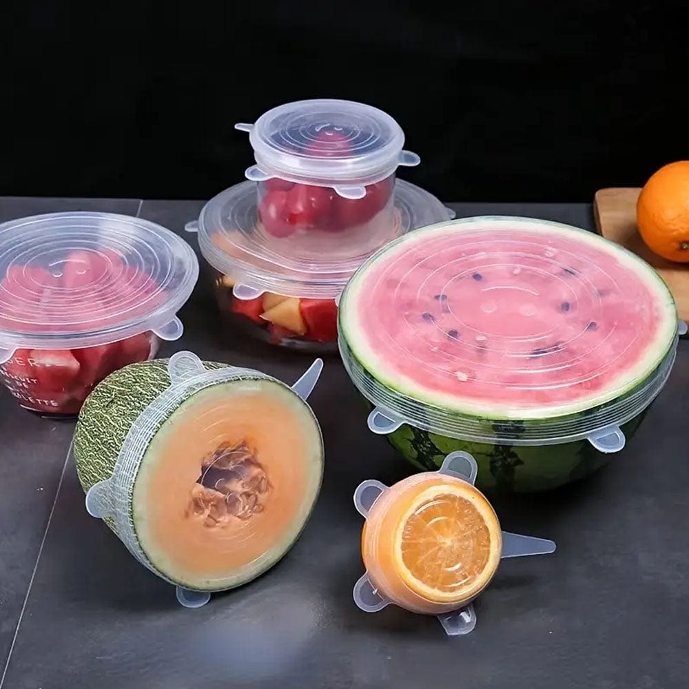 Super Stretchy Silicone Lids - 6 Sets