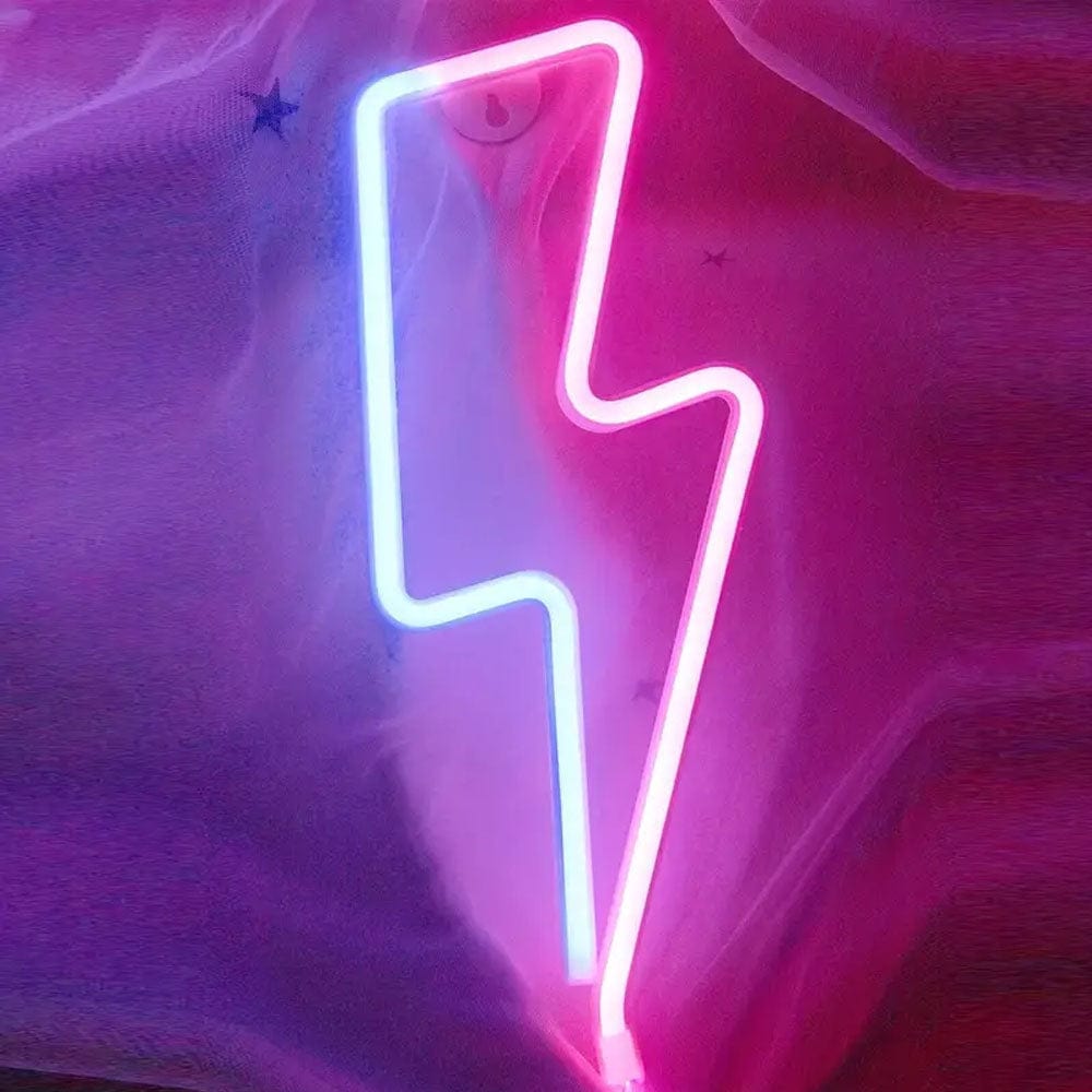 Pink Lightning Neon LED Wall Light