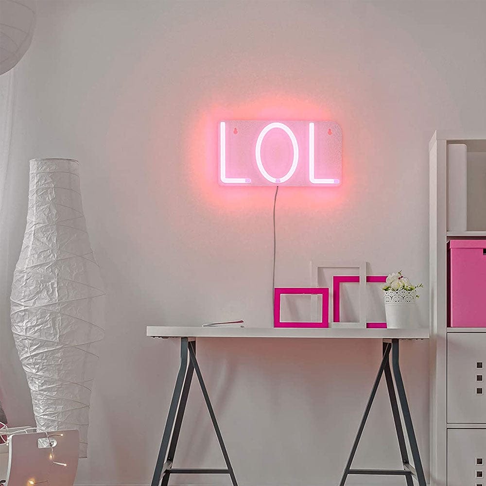LOL Neon LED Wall Light