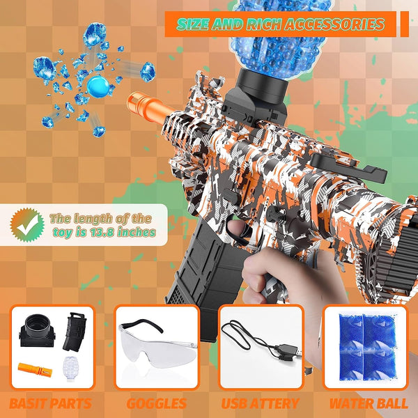 Mini M416 Electric Water Bullet Toy Gun with Free Safety Goggles & 52,000 Water Bullet Beads