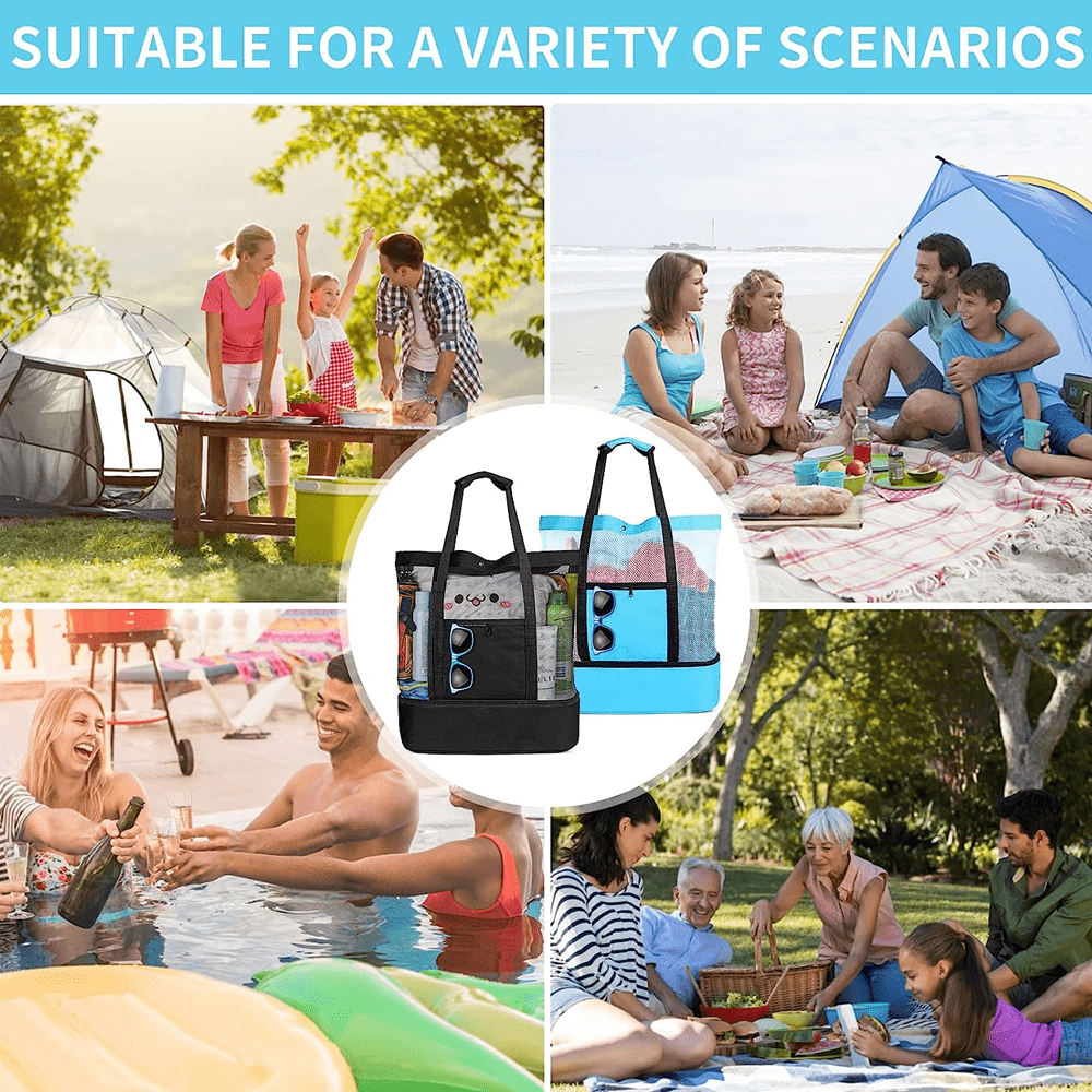 Large Capacity Beach & Picnic Tote Bag