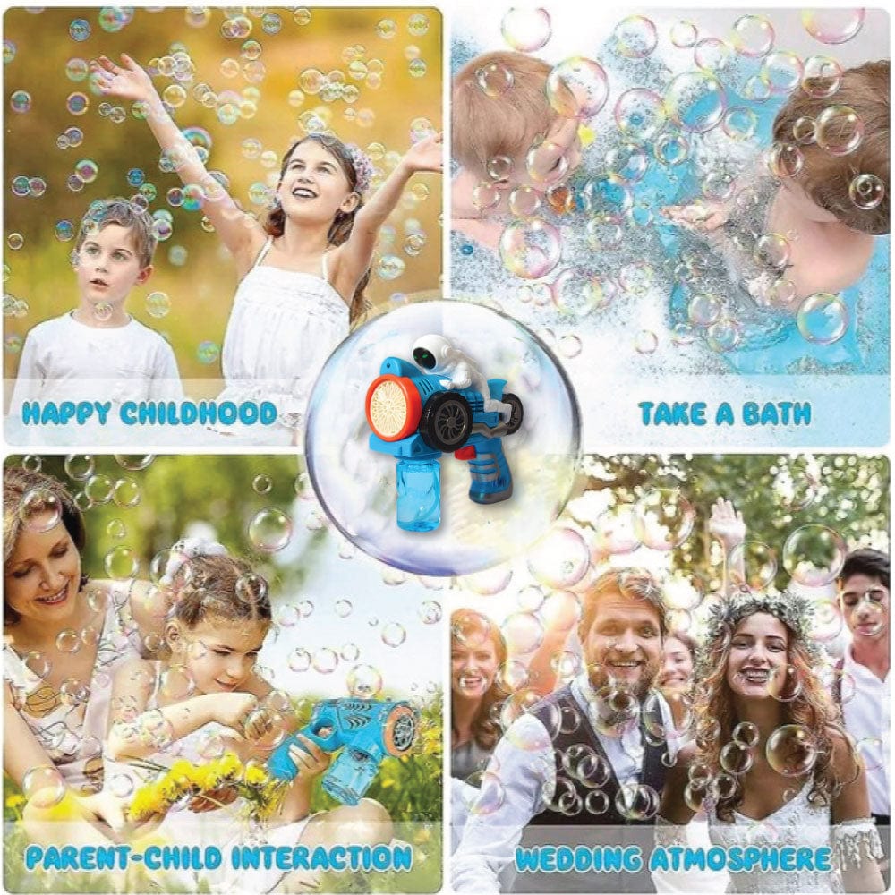 Deals club 2PACK Motorcycle Bubble Gun for Kids – Electric Bubble Blower Toy with Bubble Solution, Lights & Sound – Outdoor Fun for Boys & Girls Ages 3+