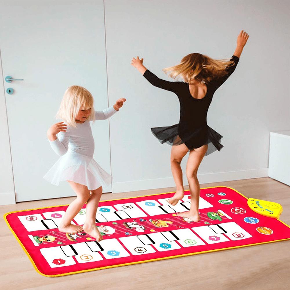 KIDS PIANO DANCE MAT WITH 7 ANIMAL SOUNDS