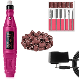PROFESSIONAL ELECTRIC NAIL FILE WITH 6 PIECES NAIL DRILL BITS