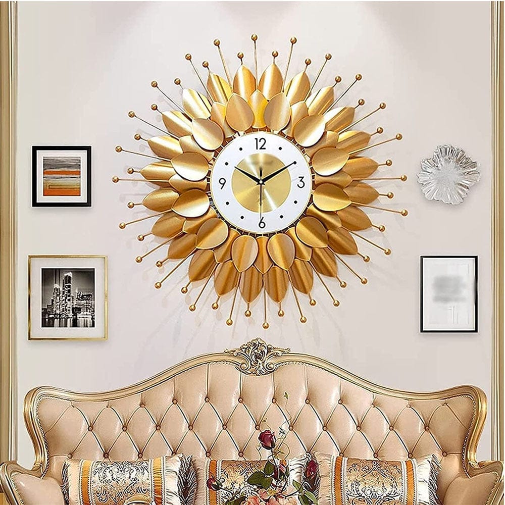 Sun Art Aesthetic Metal Vintage Wall Clock
