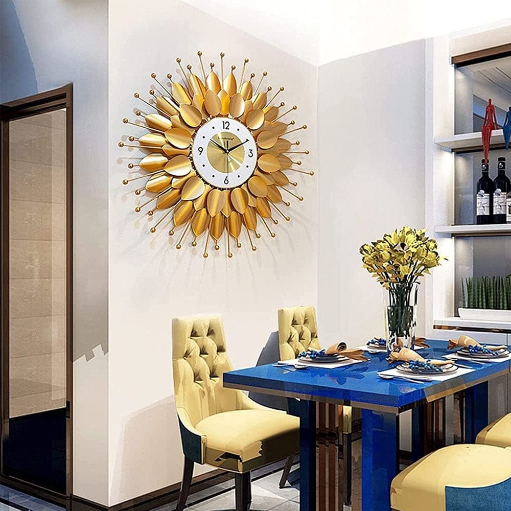 Sun Art Aesthetic Metal Vintage Wall Clock