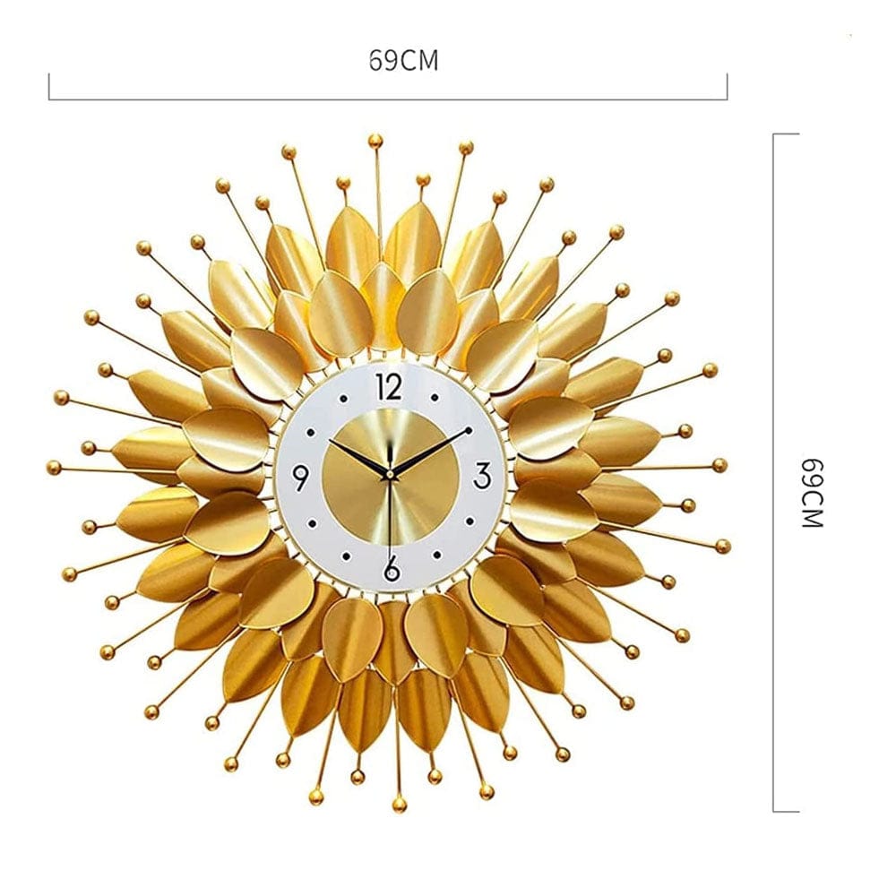 Sun Art Aesthetic Metal Vintage Wall Clock
