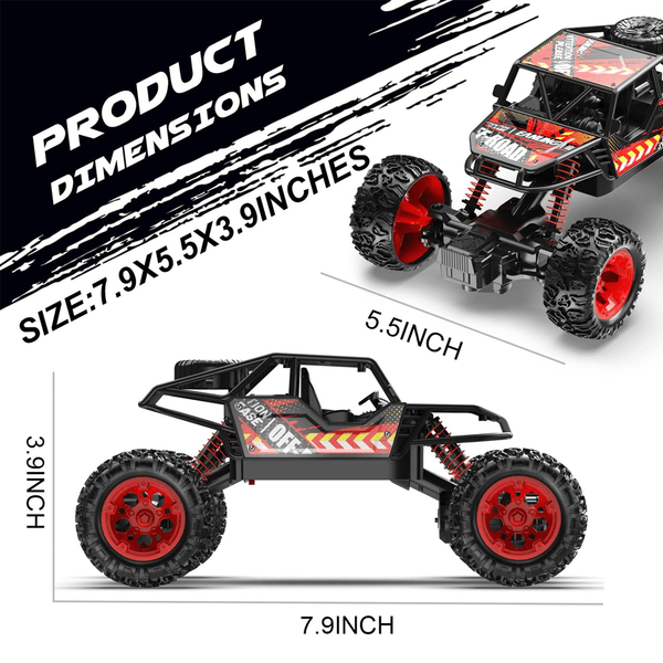 Remote Controlled Monster Truck with Metal Shell