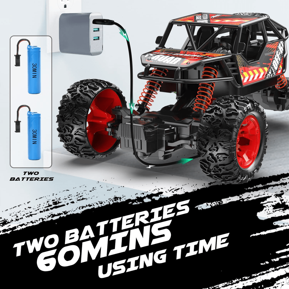 Remote Controlled Monster Truck with Metal Shell