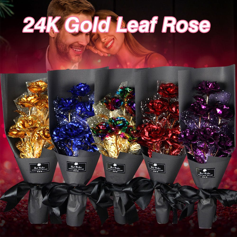 Artificial Rose Bouquet With LED Lights Gift Box