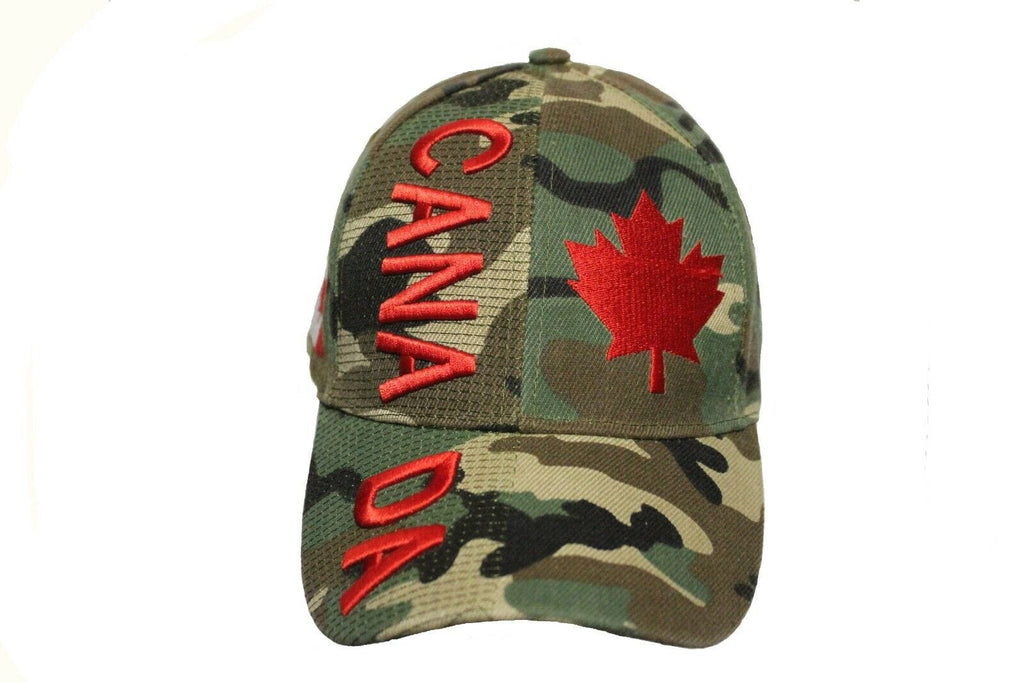 Limited Edition Camo Valiant Maple Leaf Stitched & Embroidered Baseball Cap
