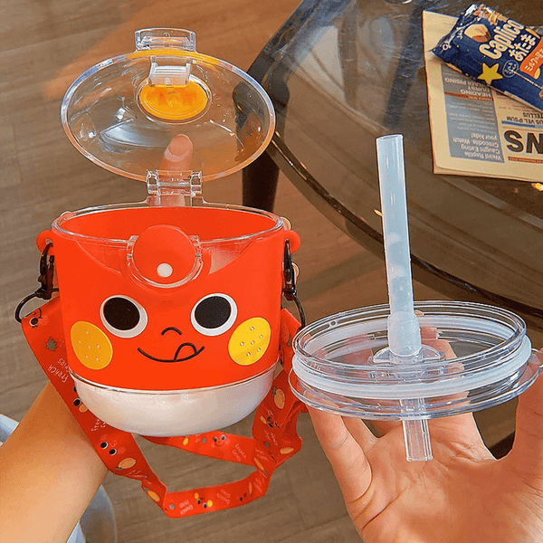 Cartoon French Fries Kids Portable Sippy Water Bottles