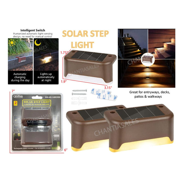 12 Pack Solar - Powered Deck Lights