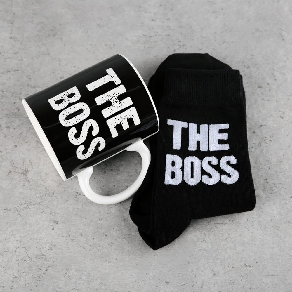 The Boss Mug and Socks Gift Set