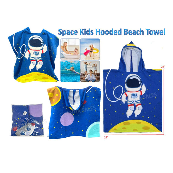 Kids' Hooded Poncho Towels - 6 Styles Available