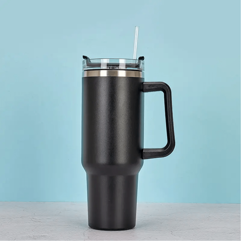 40 Ounce Stainless Steel Tumbler with Straw