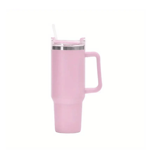 40 Ounce Stainless Steel Tumbler with Straw