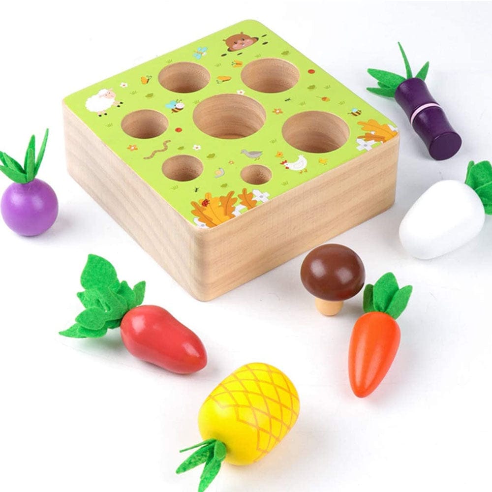 Wooden Farm Harvest Game Montessori Toy