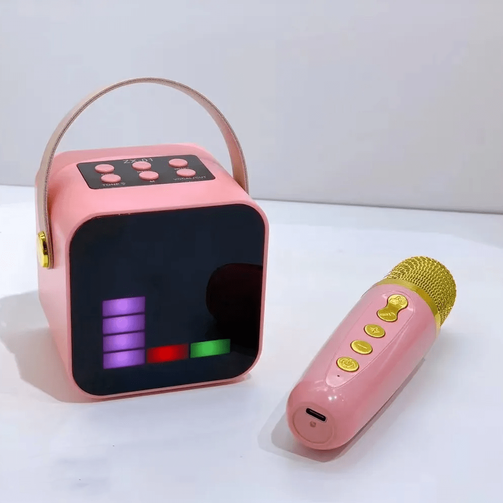 Mini Karaoke Machine with Colorful Design and HiFi Sound