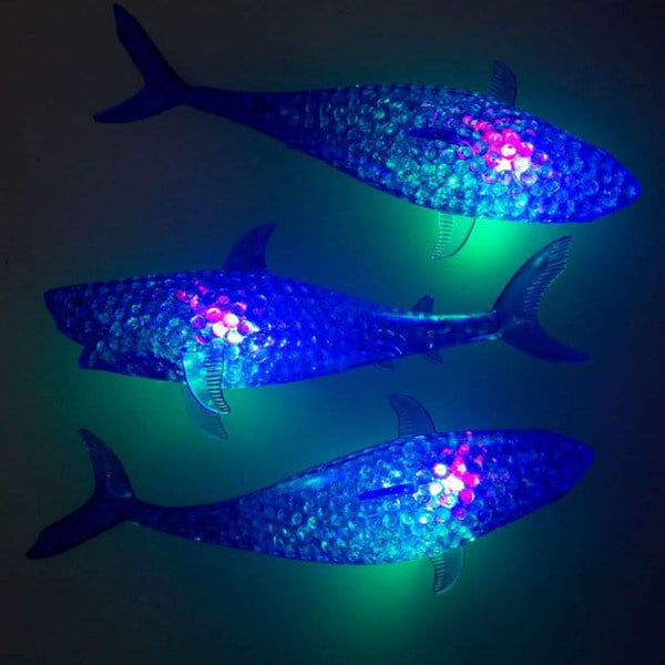 Squishy Light-Up Bead Filled Shark 8.5"