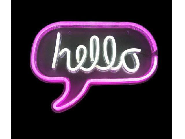 HELLO Super Bright LED Neon Light Sign