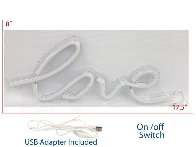 LOVE Super Bright LED Neon Light Sign