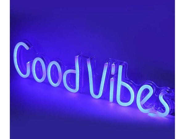 GOOD VIBES Super Bright LED Neon Light Sign