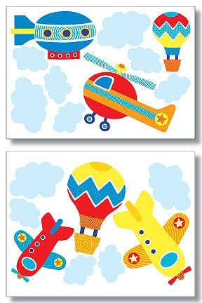 Wallies Big Murals Wall Decor - Up Up And Away