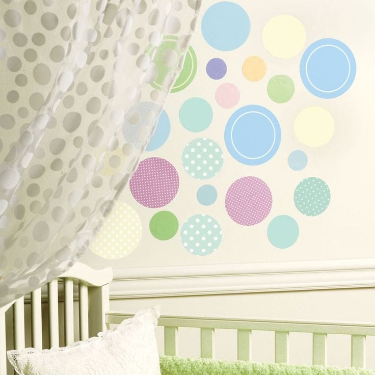 Wallies Baby Wall Decor - Baby Dots