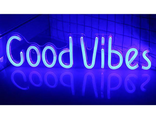 GOOD VIBES Super Bright LED Neon Light Sign